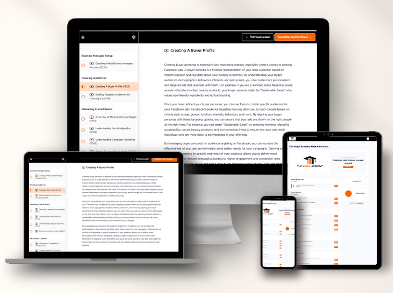 The Mogul Academy Meta Ads Course